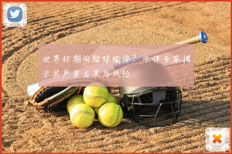 世界杯期间赌球输惨?法律专家揭示其严重后果与风险